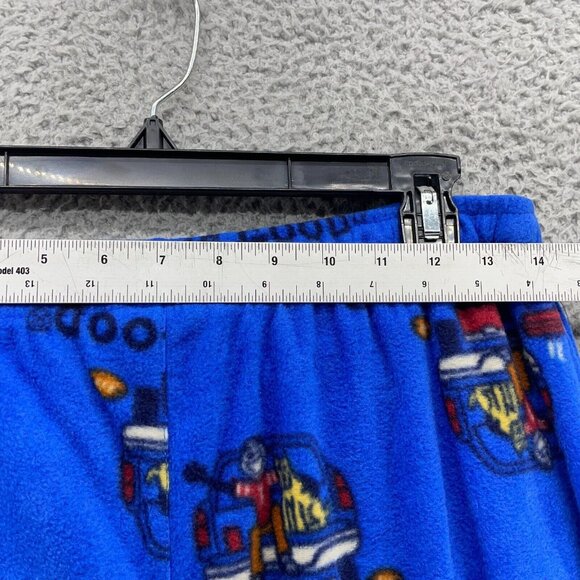 Good Life Sleeping PJ Boys Pants Medium Blue Dog Back Car Medium Weight Fleece - Picture 11 of 14